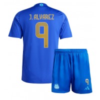 Argentiina Julian Alvarez #9 Vieras Peliasu Lasten Copa America 2024 Lyhythihainen (+ Lyhyet housut)
